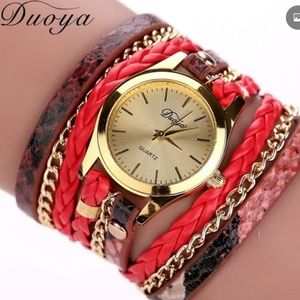 Duoya Wrap Watches Snakeskin        c